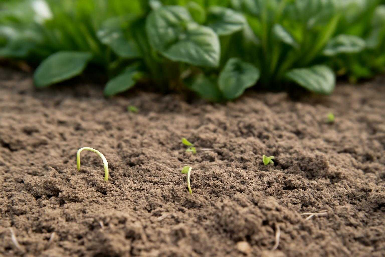 ほうれん草が発芽しない原因は？失敗しやすいまき方と土・温度の見直しポイント