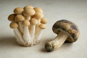 しめじの白いふわふわは食べられる？カビとの見分け方と安全に食べる判断ポイント